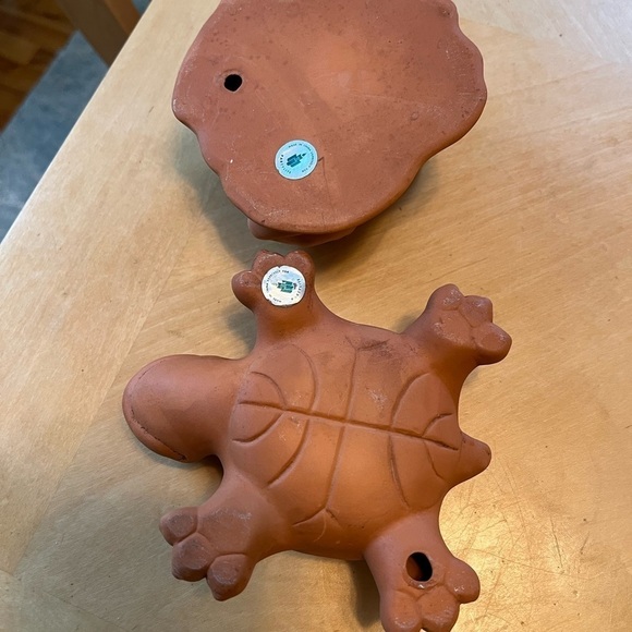 PartyLite Turtle and Frog Terracotta Tea Light Holders set of two - Picture 12 of 16